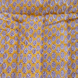 Quilted baby blanket - Yellow/Pink
