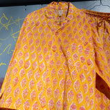 Pyjamas Blockprint - Butter Yellow