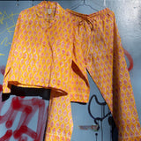 Pyjamas Blockprint - Butter Yellow