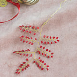 Indian Christmas - Branch Red Pearls