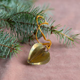 Indian Christmas - Brass Heart Hanger