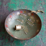 Indian Christmas - Bell with champagne beads