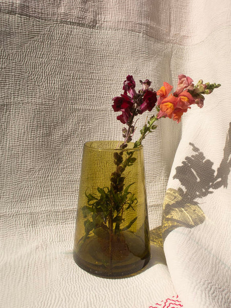 Beldi Cone Vase - Amber
