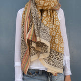 Bagru Scarf - Honey