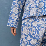 Pyjamas Blockprint - Blue Flower