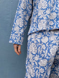 Pyjamas Blockprint - Blue Flower