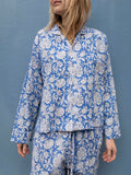 Pyjamas Blockprint - Blue Flower