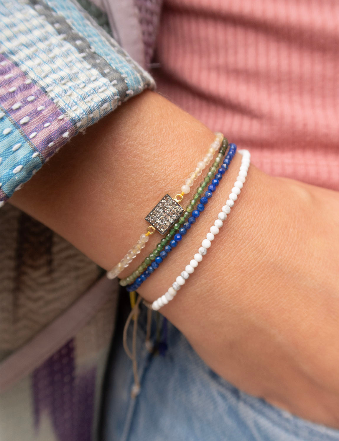 Bracelet Mineral Stones - White Howlite