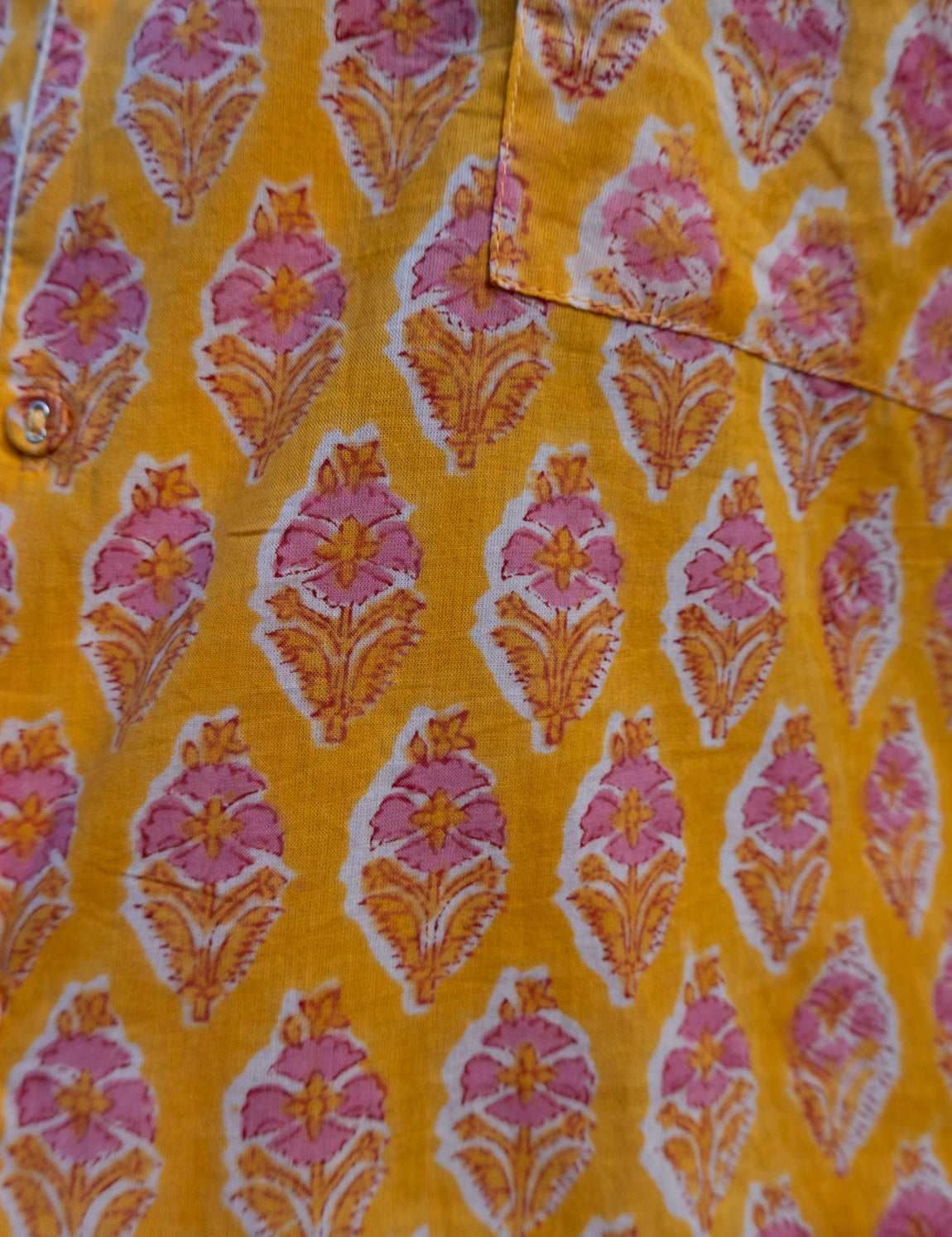 Pajamas Blockprint - Butter Yellow