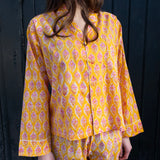 Pyjamas Blockprint - Butter Yellow