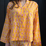 Pyjamas Blockprint - Butter Yellow