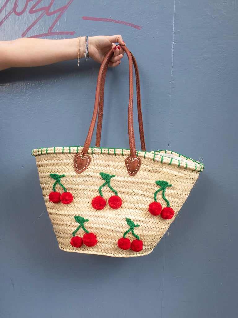 Straw bag #2 - Cherry