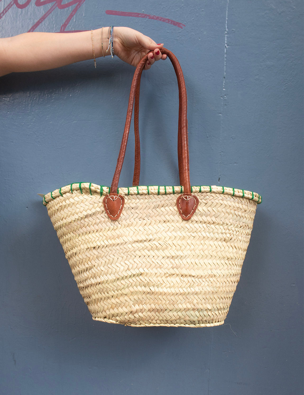 Straw Bag #2 - Cherry