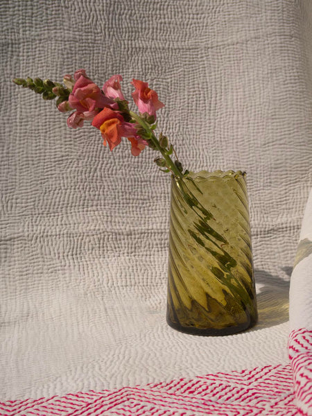Lille Beldi Vase Swirl  - Amber