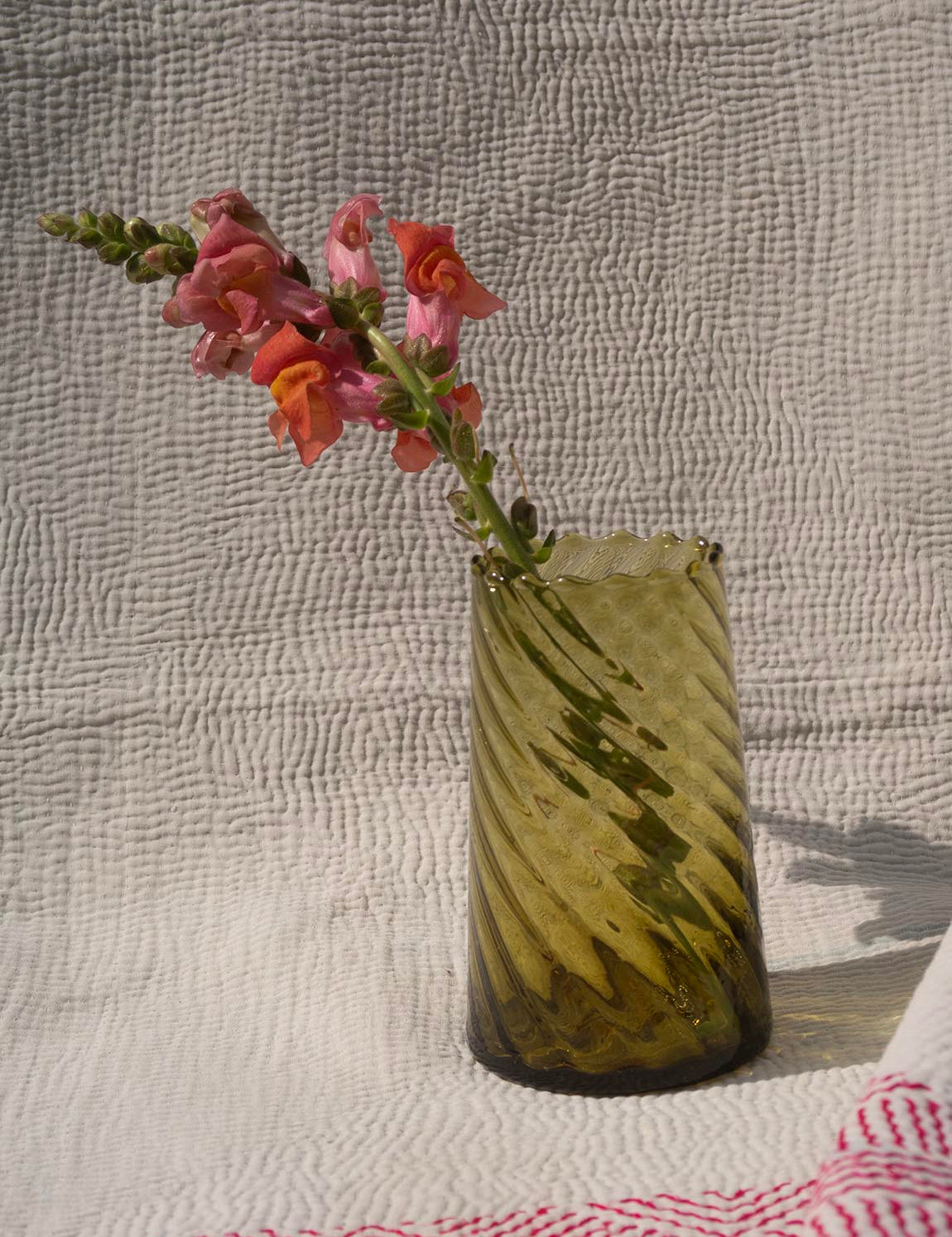 Small Beldi Vase Swirl - Amber