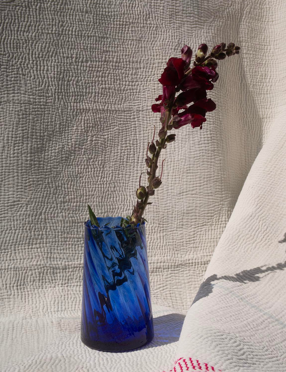 Small Beldi Vase Swirl - Blue