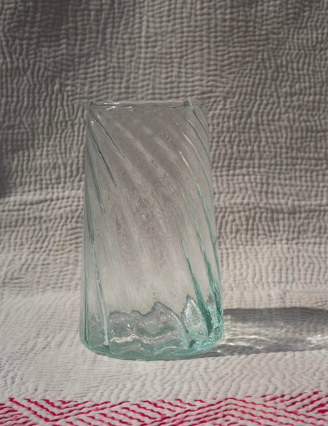 Small Beldi Vase Swirl - Clear