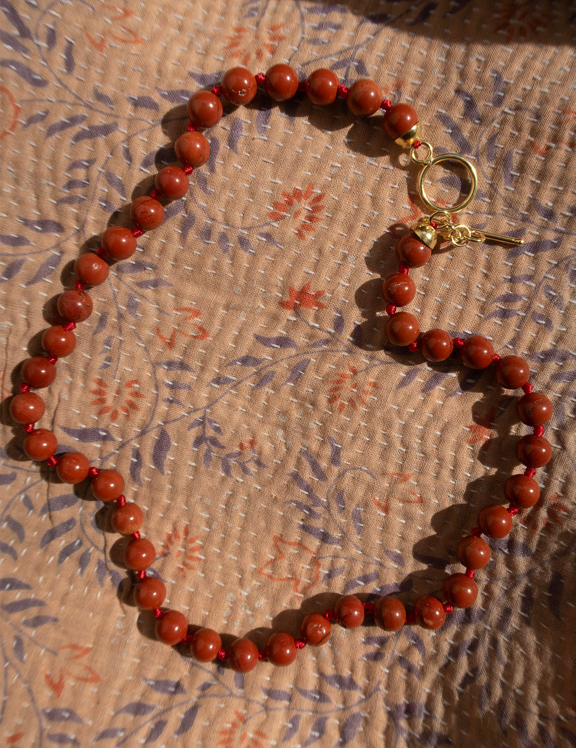 Aunties Necklace - Red Jasper