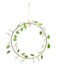 Indian Christmas - Big Wreath Green Leaves