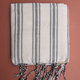 Hammam Towel - Grey Stripe