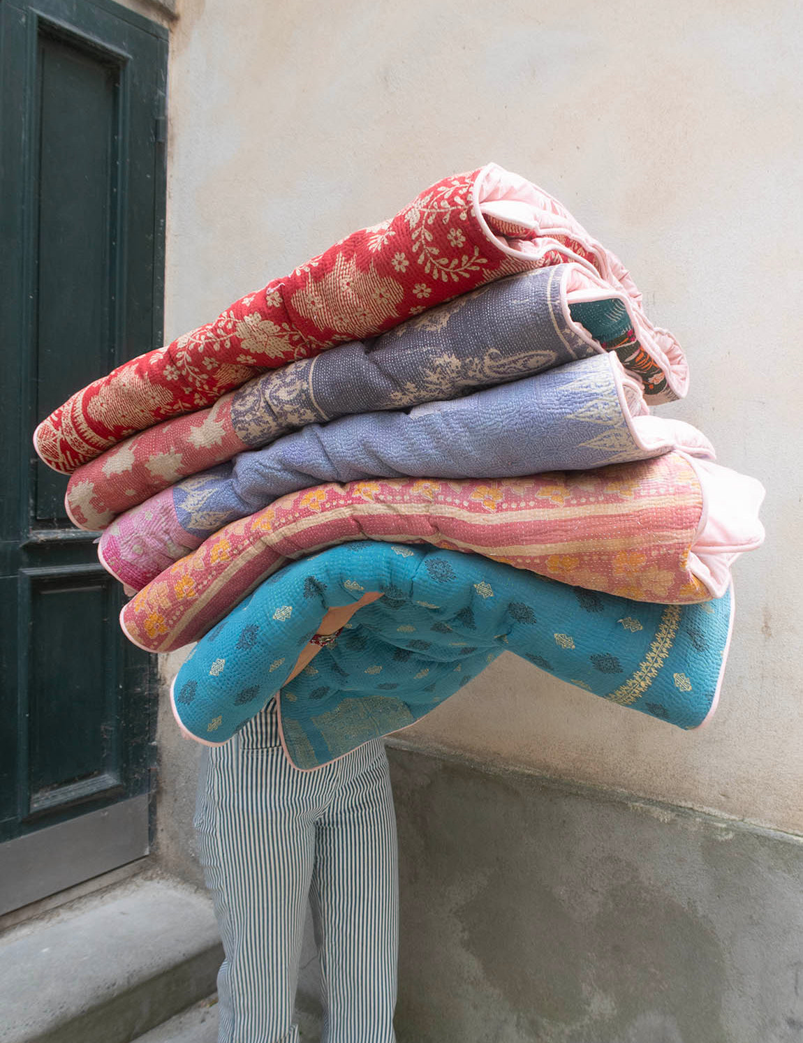 Indisk Kantha Madras - 36