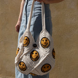 Bali Bag Shopper - White Smiley