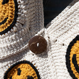 Bali Bag Shopper - White Smiley