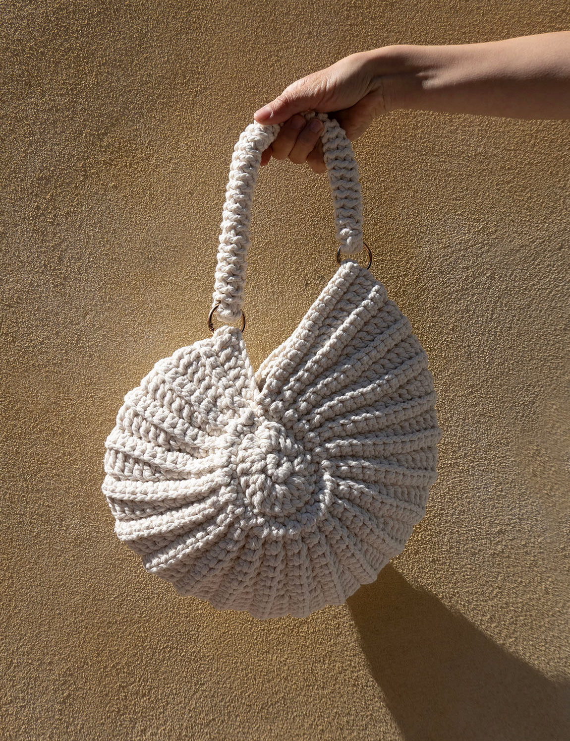 Bali Bag - White Spiral