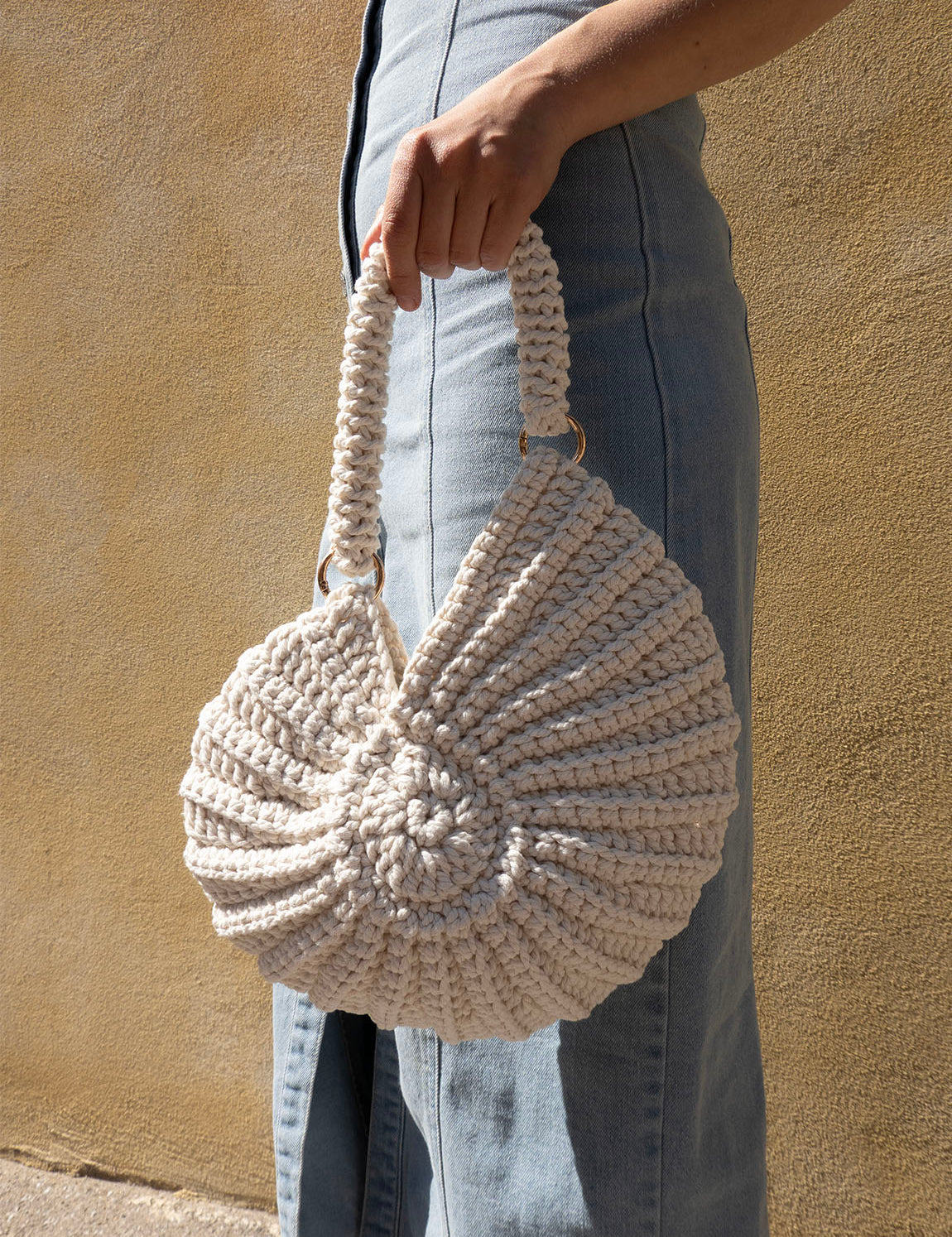 Bali Bag - White Spiral