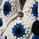 Bali Bag Shopper - White / Blue / Black