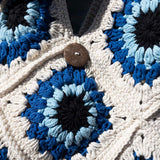 Bali Bag Shopper - White / Light Blue / Blue / Black