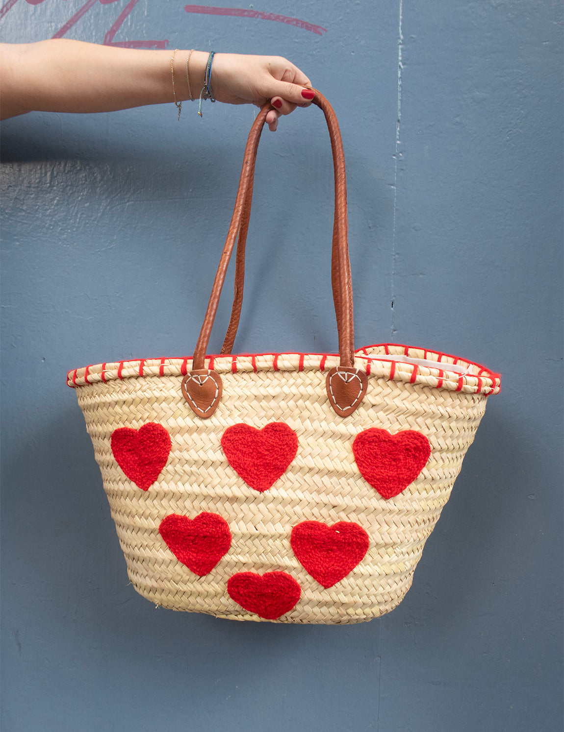 Straw Bag #3 - Heart