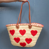 Straw Bag #3 - Heart