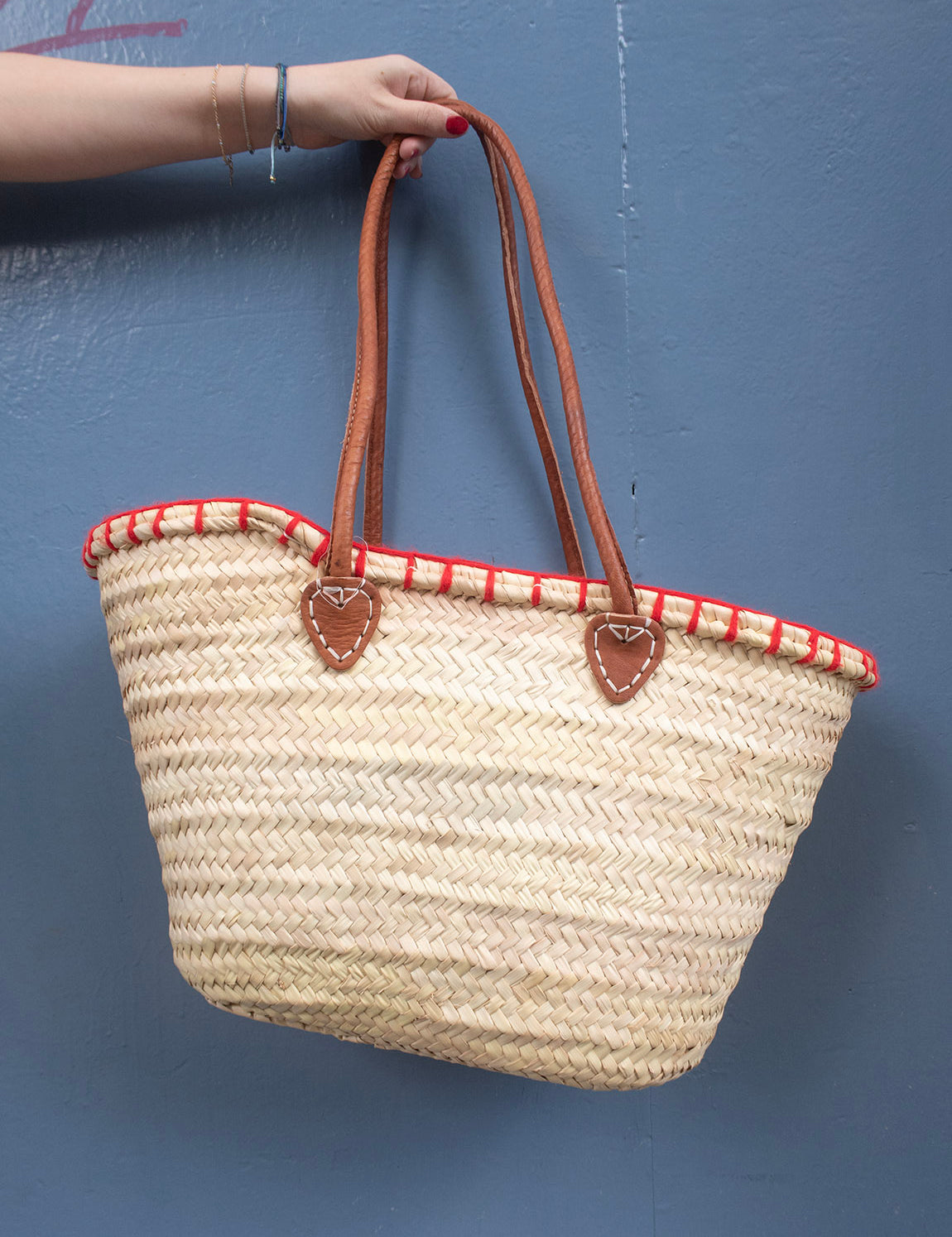 Straw Bag #3 - Heart