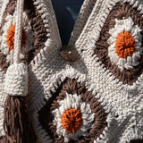 Bali Bag Shopper - White / Brown / Rust