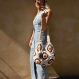 Bali Bag Shopper - White / Brown / Rust