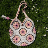 Bali Bag Shopper - White / Pink / Peach