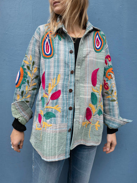 Indisk Kantha Work Jakke - 14