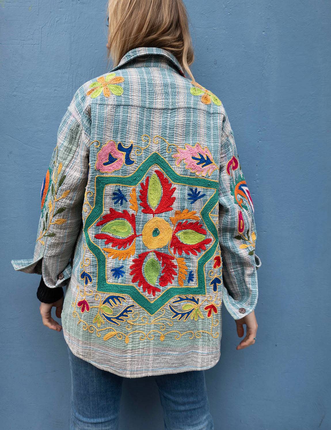 Indian Kantha Work Jacket - 14