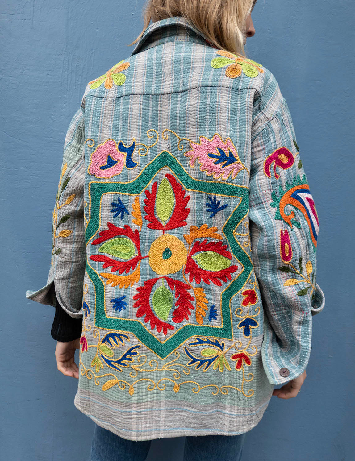 Indian Kantha Work Jacket - 14