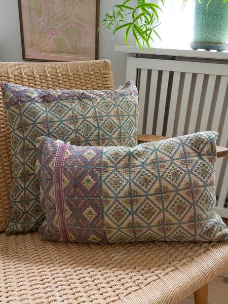 Indisk kantha pude S - 613