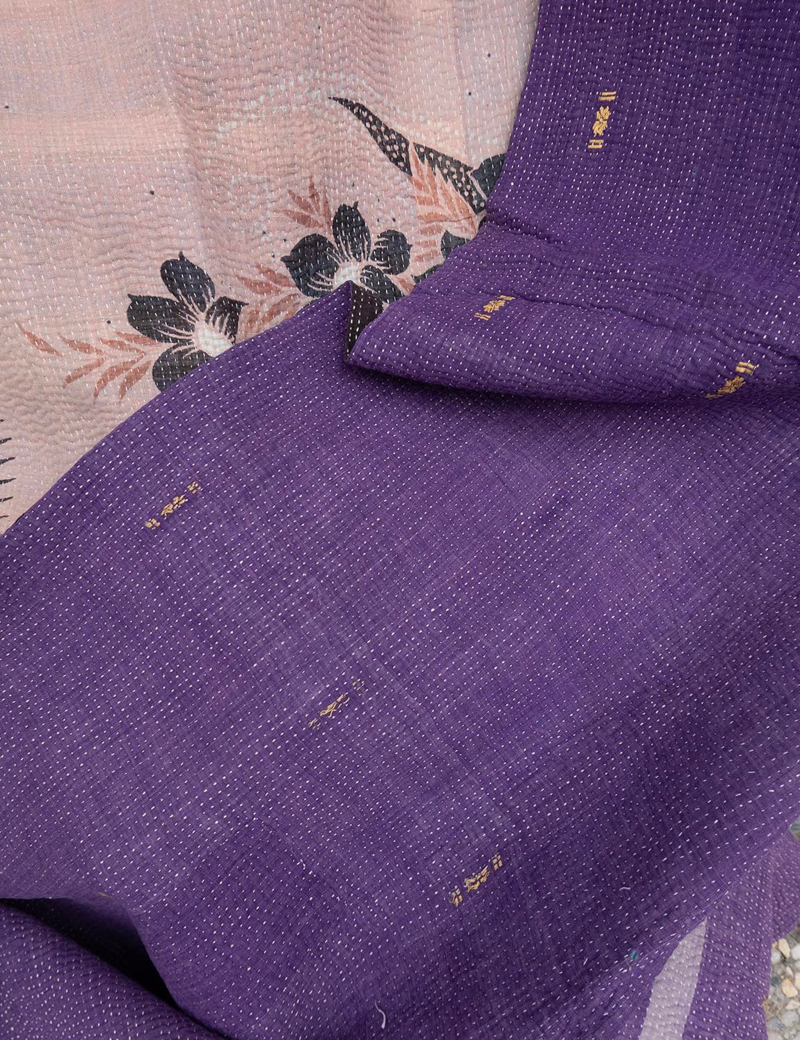 Indisk kantha sengetæppe - 875