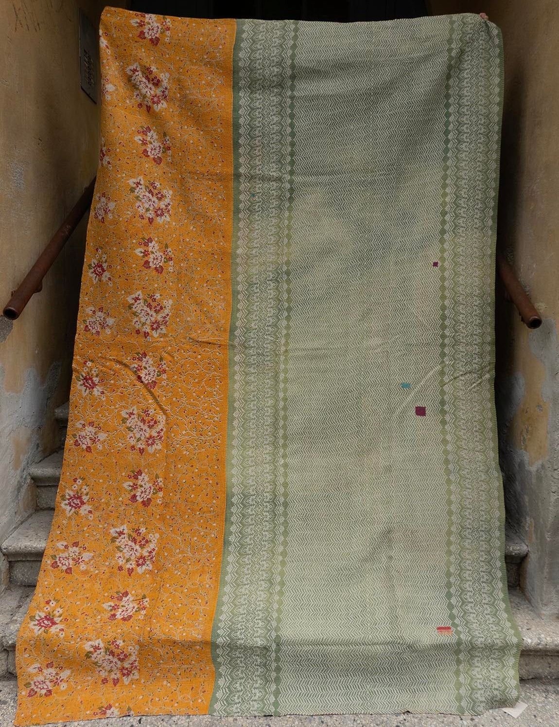 Indisk kantha sengetæppe - 879