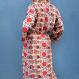 Silky Flower Kimono - Red