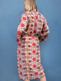Silky Flower Kimono - Rød
