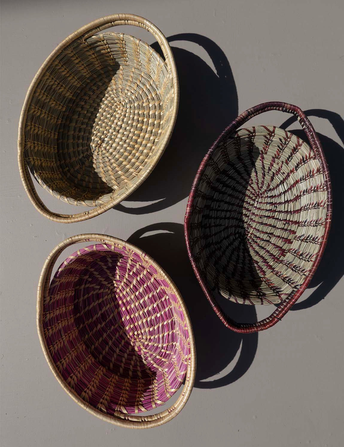 Nepalesisk Brødkurv - Oval w/twin handles Nature