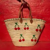Straw Bag #2 - Cherry