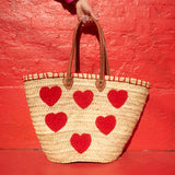 Straw Bag #3 - Heart