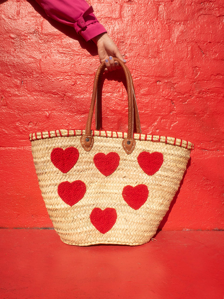 Straw Bag #3 - Heart