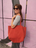Suede Shopper Behind Marrakech - Red